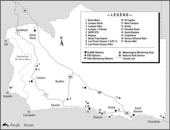 2008 Santa Barbara County Air Quality Monitoring Station