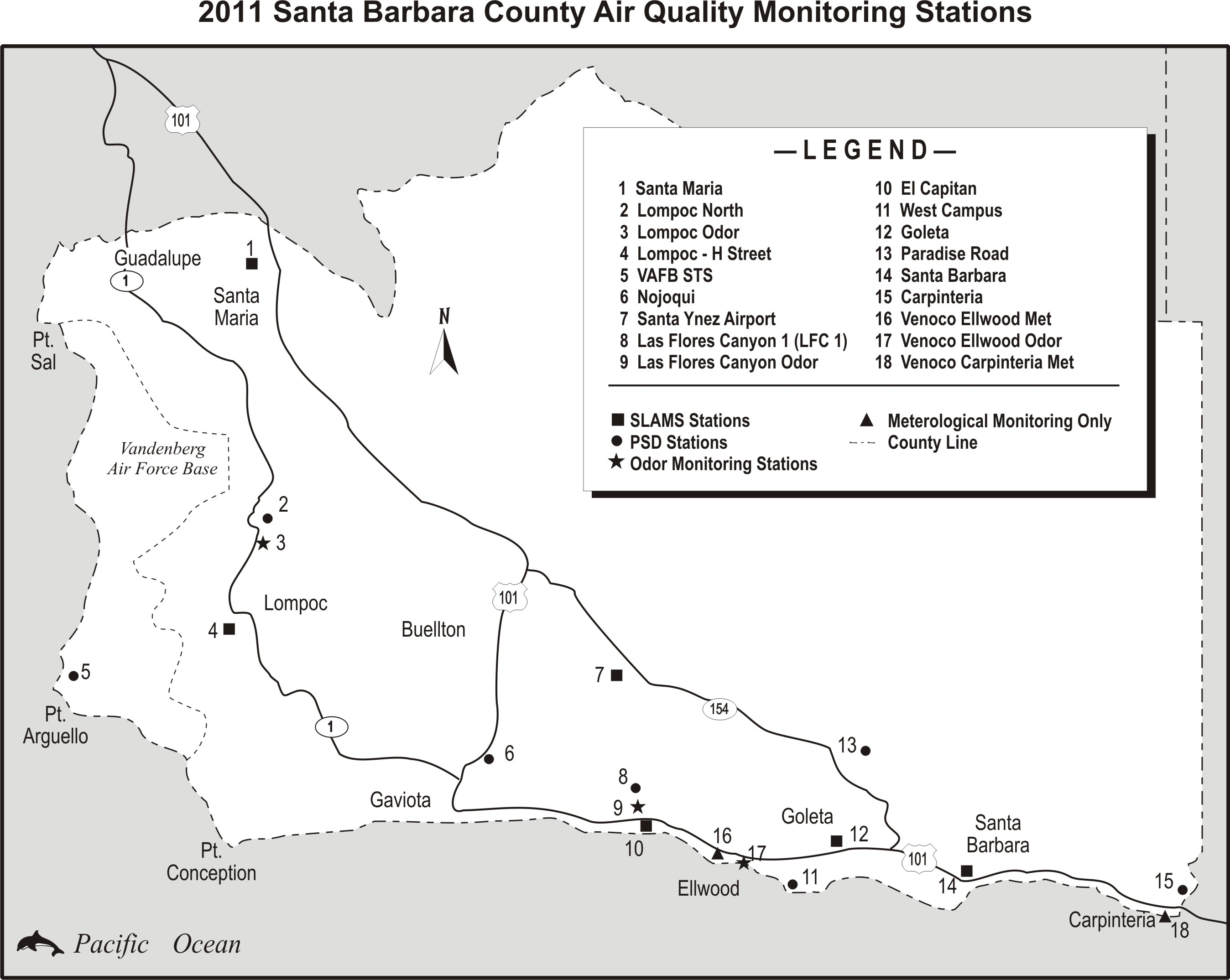 2011 Santa Barbara County Air Quality Monitoring Station